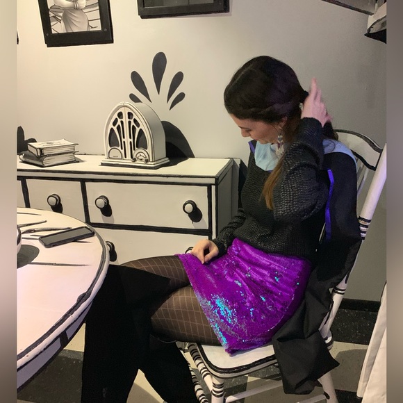 Wild Fable - Iridescent Sequined Skirt - Size XS - Picture 7 of 10